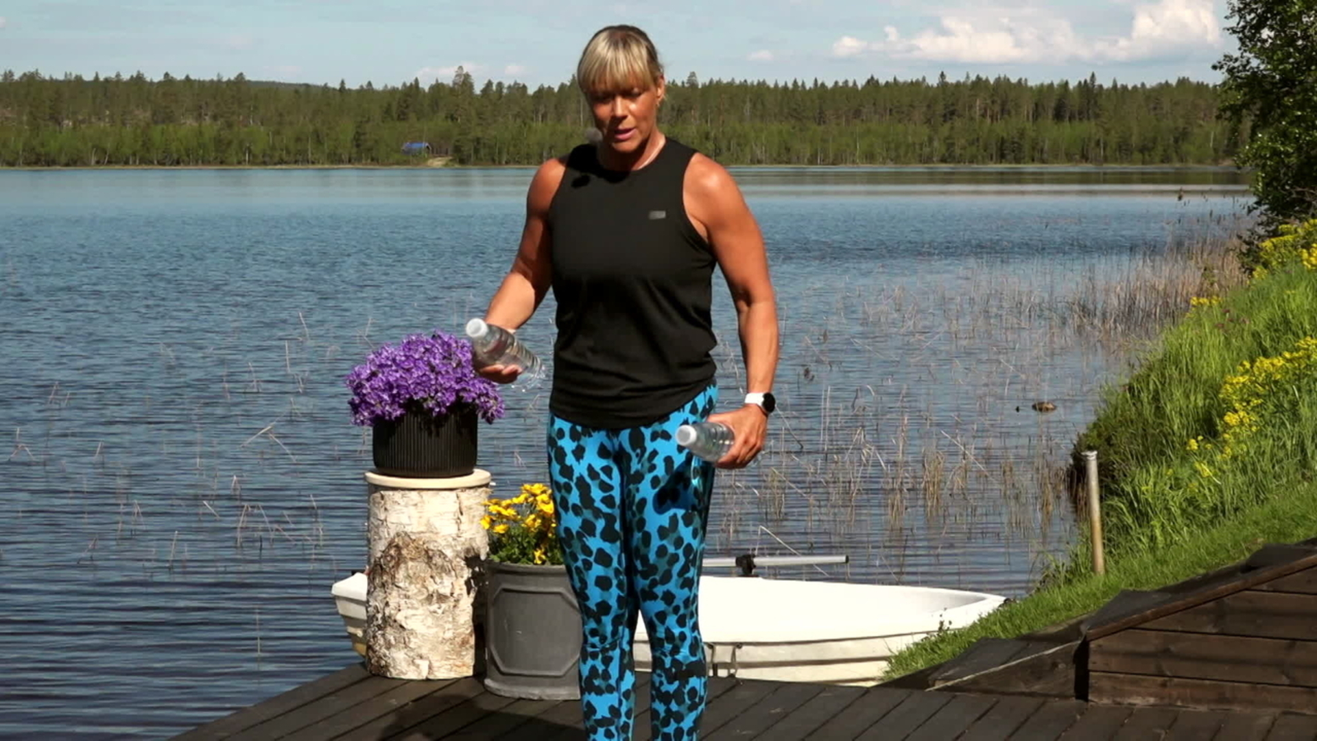 Kesäjumppaa Sofian kanssa